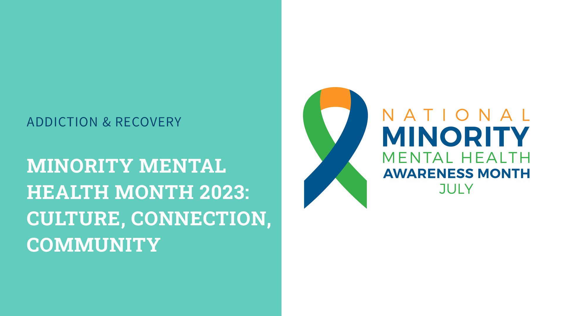 graphic of "national minority mental health awareness month"